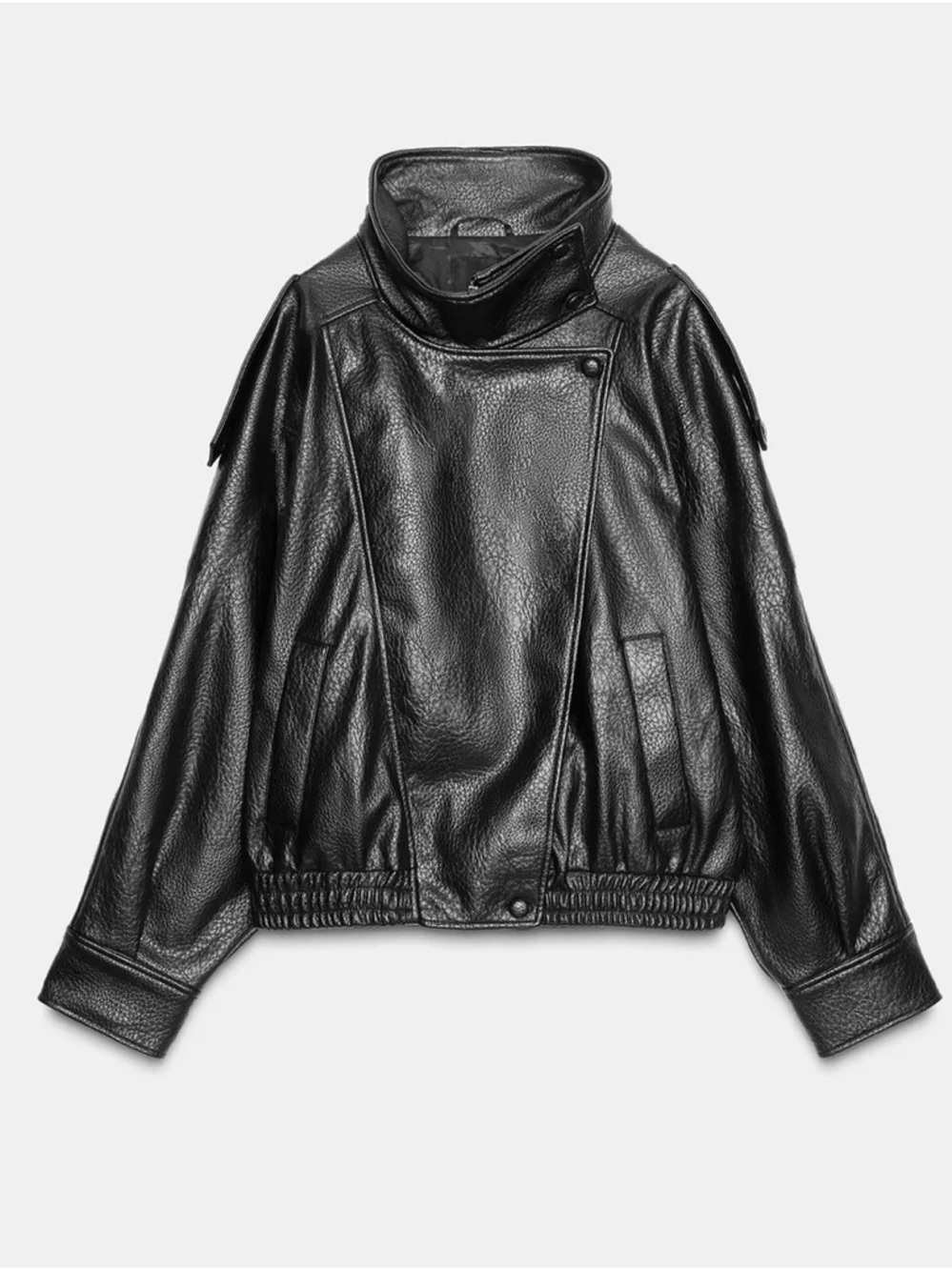 SOLD - Zara viral faux leather jacket XS